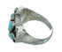 Turquoise Opal And Sterling Silver Ring Size 8 UX84205